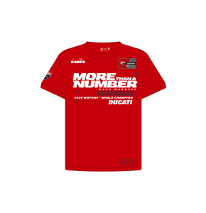 PRE-ORDER  |  T-shirt "MORE THAN A NUMBER" - Marc Marquez World Champion 2025