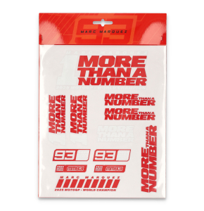 Stickers "MORE THAN A NUMBER" - Marc Marquez MotoGP World Champion 2025