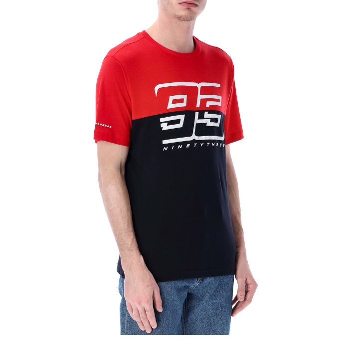 T-shirt man Marc Marquez - Red/blue 93