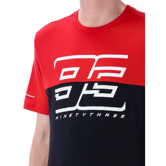 T-shirt man Marc Marquez - Red/blue 93