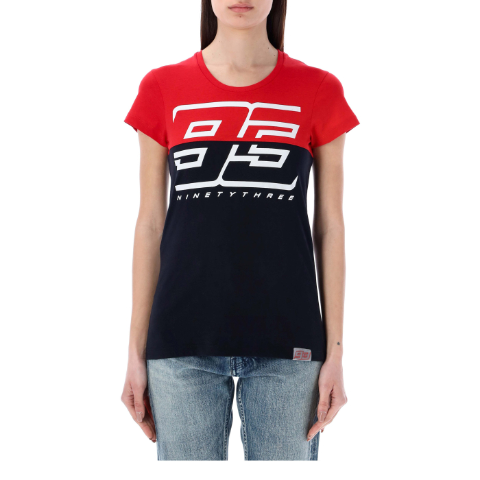 T-shirt woman Marc Marquez - Red/blue 93