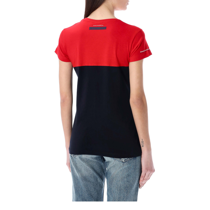 T-shirt woman Marc Marquez - Red/blue 93