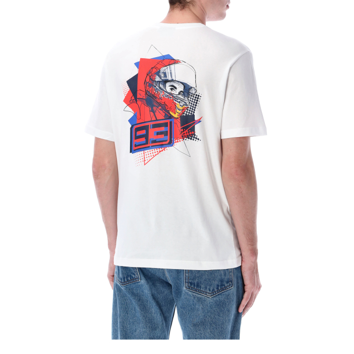 T-shirt logo white - RedBull Marquez