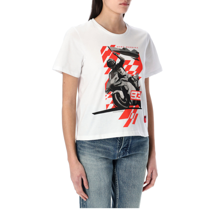 Woman t-shirt Marc Marquez - Bike & Flag