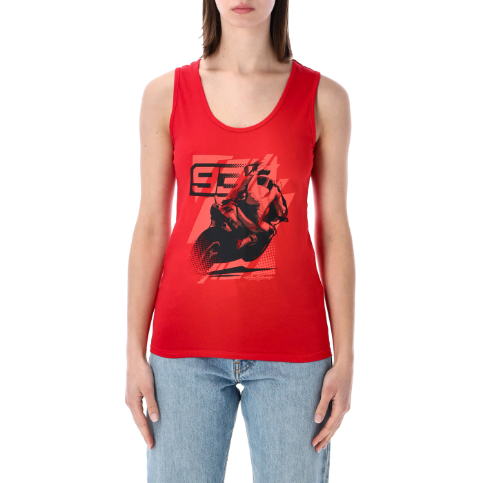 Marc Márquez 93 Women’s Red Tank Top – Official MotoGP
